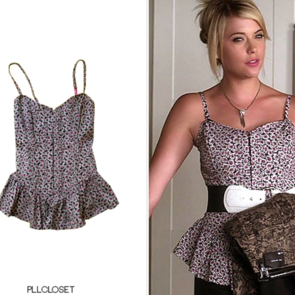 Betsey Johnson Daisy Peplum Top - ASO PLL